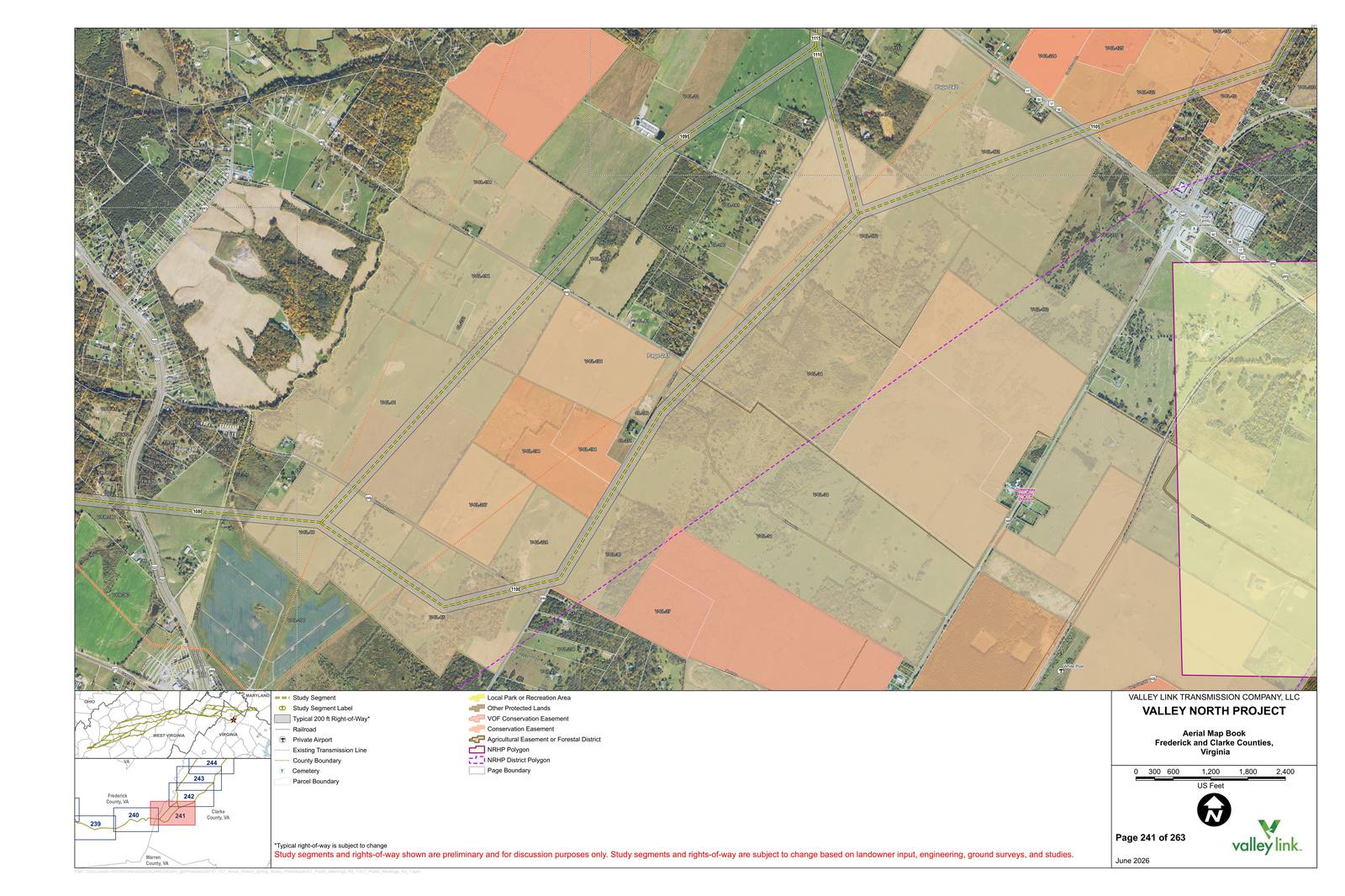 Valley North project — Clarke County aerial route map sheet 4