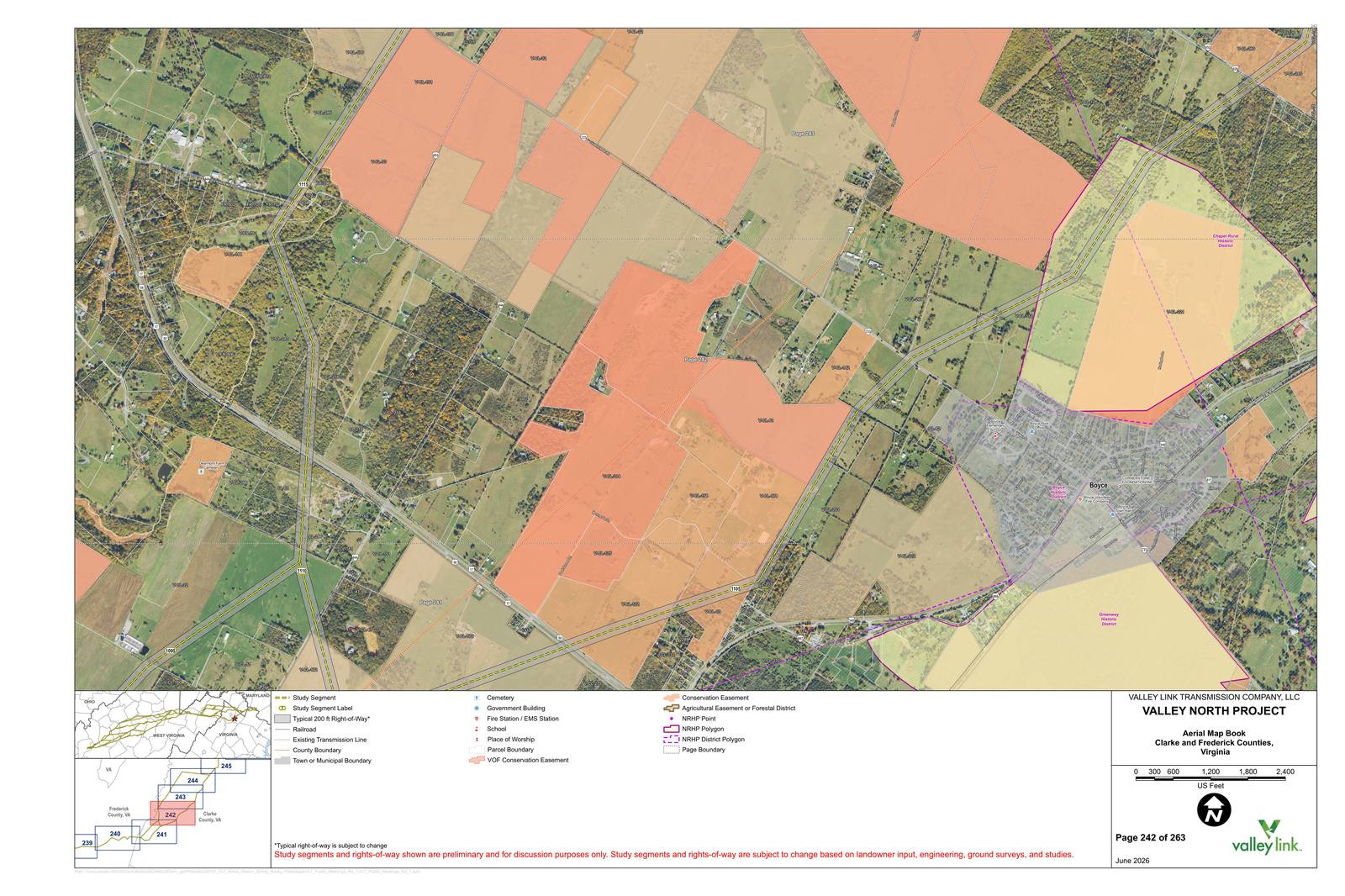 Valley North project — Clarke County aerial route map sheet 5
